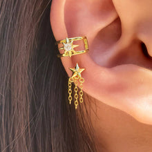 Load image into Gallery viewer, Star Fringe Stud Earrings

