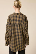 Load image into Gallery viewer, Mimosa - Relaxed Gingham Button Down Shirt: Ocean / S
