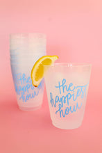 Load image into Gallery viewer, The Happiest Hour  Frosted Acrylic Cup
