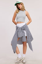 Load image into Gallery viewer, Oversized Gingham Button Down - Black
