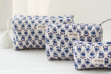 Load image into Gallery viewer, Blue Bonnet Floral Travel Bag
