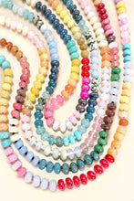 Load image into Gallery viewer, JOSSLYN by wall to wall - NATURAL AGATE GLASS SEMI PRECIOUS BEAD NECKLACE | 80N896: 1E
