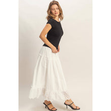 Load image into Gallery viewer, Tiered Eyelet Maxi Skirt
