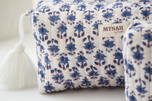 Load image into Gallery viewer, Blue Bonnet Floral Travel Bag
