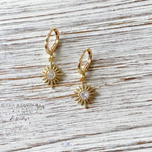 Load image into Gallery viewer, Sun Crystal Earrings
