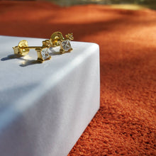 Load image into Gallery viewer, Princess and Round Earrings
