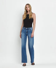 Load image into Gallery viewer, VERVET by FLYING MONKEY - MID RISE FULL LENGTH WIDE LEG JEANS T6613: SECURE / 25
