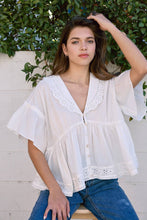 Load image into Gallery viewer, RAISONNEL - Embo Airy Collar Blouse - RT1055: Black / S-M-L (3-2-1)
