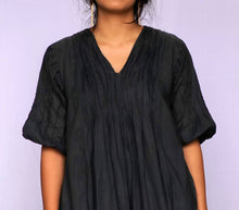 Load image into Gallery viewer, Black Cotton Gauze Dress
