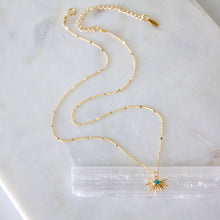 Load image into Gallery viewer, Turquoise Starburst Necklace
