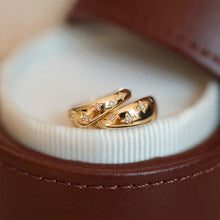 Load image into Gallery viewer, Dainty Gold Star Huggie Hoop Earrings
