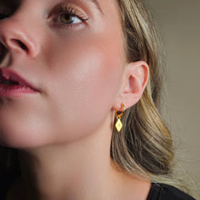 Load image into Gallery viewer, Signet Dangle Hoop Earring
