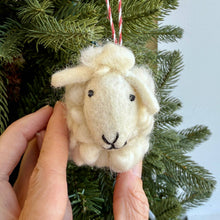 Load image into Gallery viewer, Sheep Felt Wool Christmas Ornament
