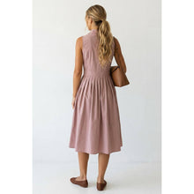 Load image into Gallery viewer, Naked Zebra - Sleeveless Midi Shirt Dress: Black / M
