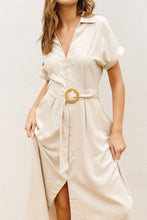 Load image into Gallery viewer, Dress Forum - Heaven Sent Wicker Buckle Maxi Dress (1): S / IVORY
