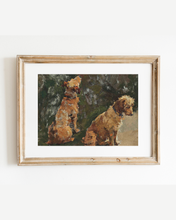 Load image into Gallery viewer, Two Pups Antique Art Print: 5x7
