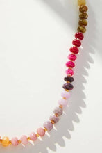 Load image into Gallery viewer, JOSSLYN by wall to wall - NATURAL AGATE GLASS SEMI PRECIOUS BEAD NECKLACE | 80N896: 2C
