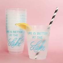 Load image into Gallery viewer, Life is Better At The Lake  Frosted Acrylic Cup
