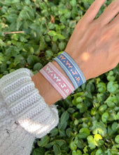 Load image into Gallery viewer, Blue WWJD Embroidered Bracelet
