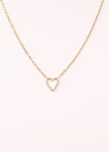 Load image into Gallery viewer, Andrew CZ Heart Necklace
