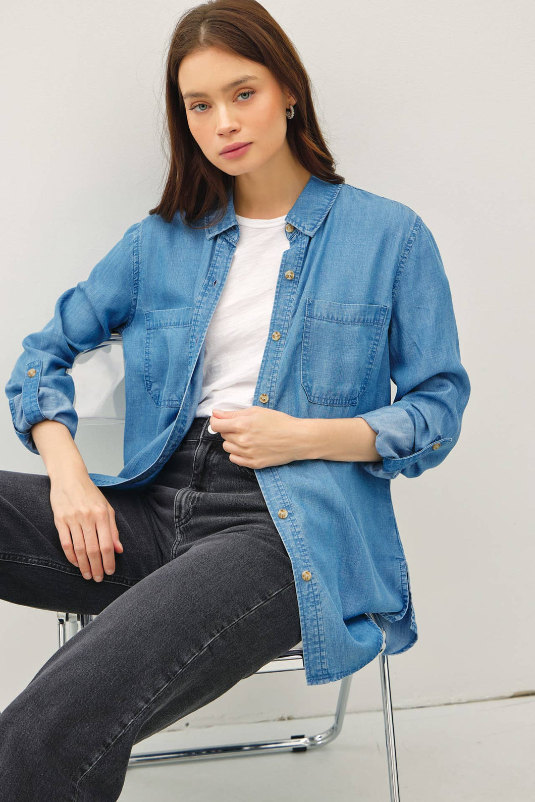 Rosie Denim Tencel Shirt