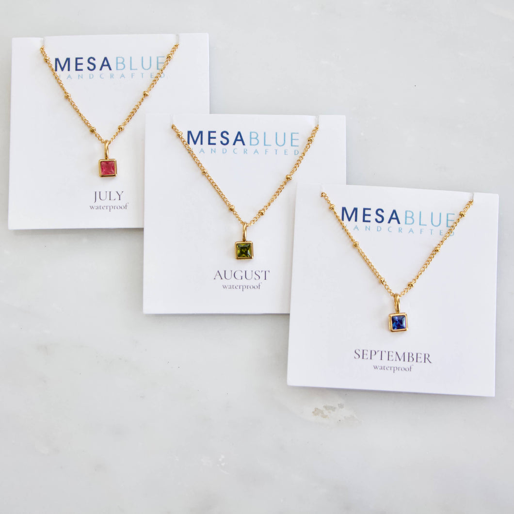 Sapphire Birthstone Necklace