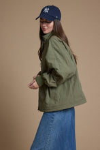 Load image into Gallery viewer, RAISONNEL - Cozy Fleece-Lined Zip &amp; Snap Jacket - RJ1201: BEIGE / S-M-L (3-2-1)
