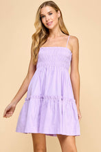Load image into Gallery viewer, TCEC - CD04621-Spaghetti Straps Ruffle Trim Dress: Pink / M
