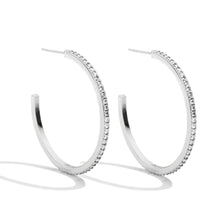 Load image into Gallery viewer, Pave Hoops: Gold / Large
