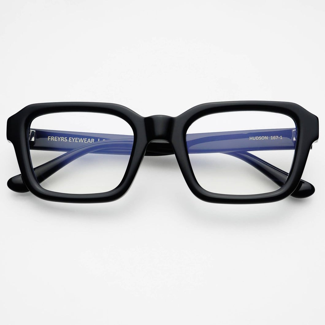 FREYRS Eyewear - Hudson Blue Light Readers Reading Glasses Unisex Eyeglasses : Black / +1.5