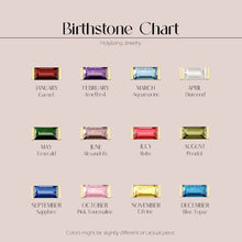 Load image into Gallery viewer, HolyBang Jewels - BAGUETTE BIRTHSTONE RING - R-FT1160GOLD: GARNET / 7US
