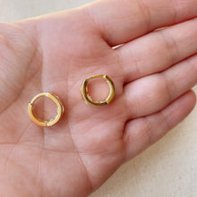 Load image into Gallery viewer, GoldFi - 18k Gold Filled Huggie Large CZ Hoop Earrings
