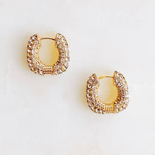 Load image into Gallery viewer, Shine Up Square Huggie Hoop Earrings
