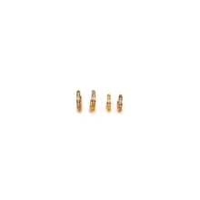 Load image into Gallery viewer, CZ Petite Hoops: 12mm
