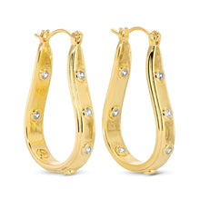 Load image into Gallery viewer, Petite Cz Oblong Latchback Earrings
