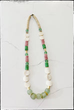 Load image into Gallery viewer, Bone, Glass &amp; Coconut Wood Bead Necklace
