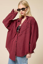 Load image into Gallery viewer, Mimosa - Relaxed Gingham Button Down Shirt: Ocean / M
