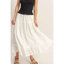 Load image into Gallery viewer, Tiered Eyelet Maxi Skirt

