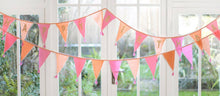 Load image into Gallery viewer, Talking Tables - Pink Fabric Bunting Decoration - 10ft, Barbie Party
