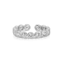 Load image into Gallery viewer, Splendid Iris - Faux Diamond Adjustable Ring: Gold

