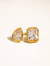 Load image into Gallery viewer, Serréa 18K Gold Non-Tarnish CZ Adjustable Ring
