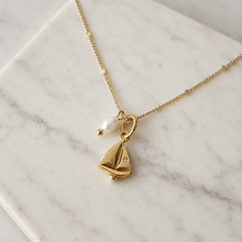 Load image into Gallery viewer, Pearl Sailboat Necklace
