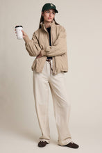 Load image into Gallery viewer, RAISONNEL - Cozy Fleece-Lined Zip &amp; Snap Jacket - RJ1201: BEIGE / S-M-L (3-2-1)
