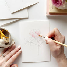 Load image into Gallery viewer, Garden Flowers Paintable Notecards
