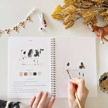 Load image into Gallery viewer, Farm watercolor workbook
