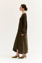 Load image into Gallery viewer, Knit Satin Skirt Dress
