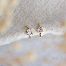 Load image into Gallery viewer, Mini CZ Huggie Earrings
