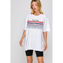 Load image into Gallery viewer, Illustrated Society - NEW YORK  VINTAGE GRAPHIC OVERSIZED TEE: IVORY / OL
