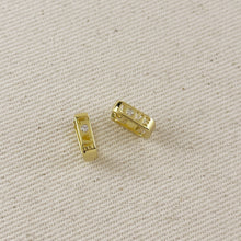 Load image into Gallery viewer, GoldFi - 18k Gold Filled Love CZ Hoop Earrings
