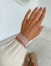 Load image into Gallery viewer, Pink WWJD Embroidered Bracelet
